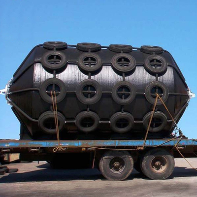 1.5*3.0M Floating Foam Fender Marine Grey Wear Resistant Polyurethane Cover