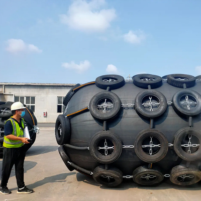 50kpa drijvend Netto Ketting van de het Stootkussenluchtband van Yokohama de Rubber
