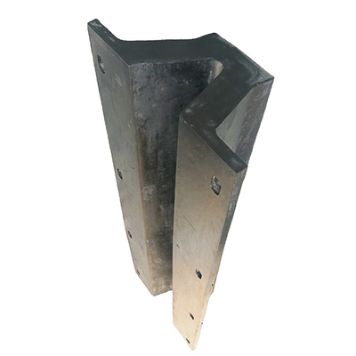 Gevormde rubber marine dock fenders zwart kleur hoge buigbaarheid