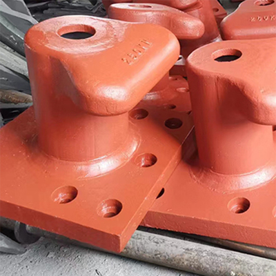 Op maat gemaakte stalen mooring bollards voor docking standaard ontwerp zilveren afwerking