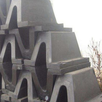 Zwarte boog rubber fender hoge slijtvastheid voor haven bescherming
