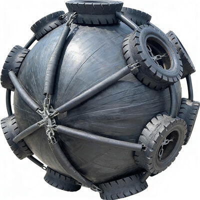 Opblaasbare rubber fender Hoog inslagvermogen Uitstekend zeewaterbestendigheid Lichtgewicht