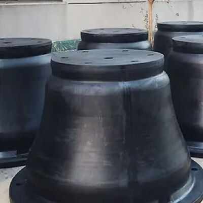 Flexibele compressiezoutmistbestendig, lage onderhoudskosten, kegelvormige rubberen spatborden voor scheepsdokken