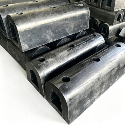 Weerbestendige massieve structuur boutmontage ontwerp D-type fenders rubberen dokbumper